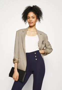 Anna Field Punto Leggings With Button Detail - Legging - Dark Blue -Anna Field Soldes Boutique 007714f5801d4292a42e3e4e1a14adce