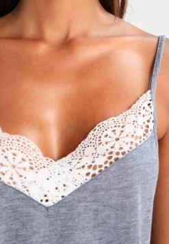 Anna Field Sarah Short Pj Set - Pyjama - Off-White/Dark Blue -Anna Field Soldes Boutique 04e3d1816e4748b4a0e2b5863bfae2f9