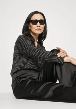 Anna Field T-Shirt À Manches Longues - Black/White -Anna Field Soldes Boutique 067462f5c0a24b1e9d5ace8b3d297d03