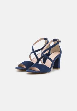 Anna Field Leather - Sandales À Talons Hauts - Dark Blue -Anna Field Soldes Boutique 0cb6b79569d141cbb2f35b421ef7a035