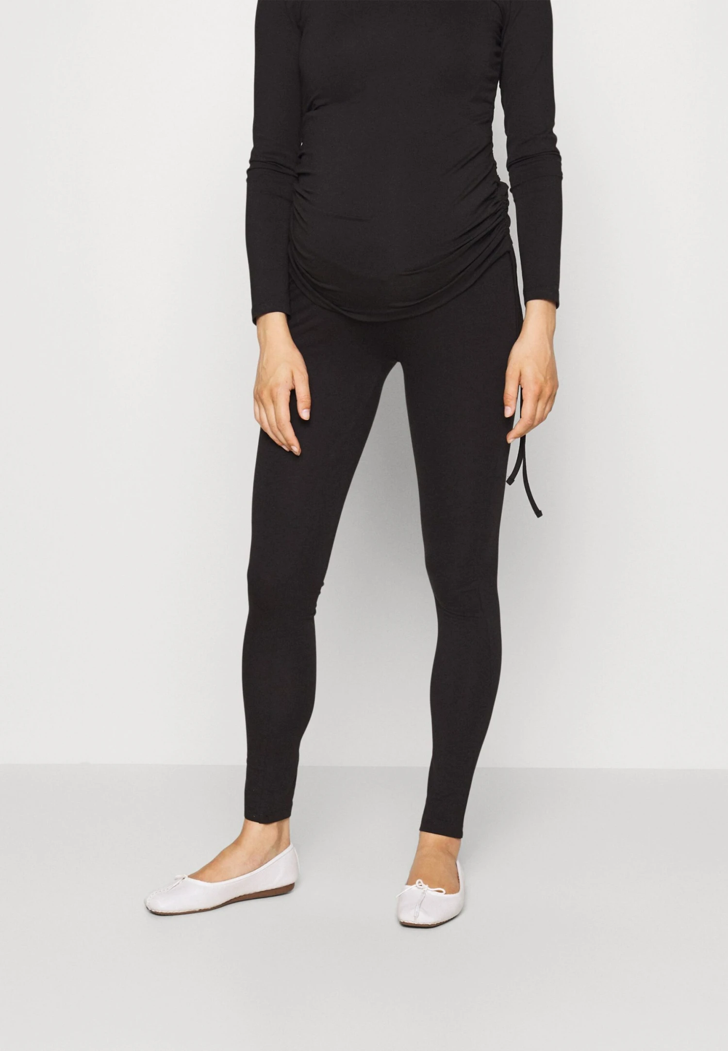 Leggings Maternity - Legging - Black - Mottled Dark Brown 4 Leggings Maternity - Legging - Black - Mottled Dark Brown – Image 4