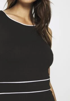 Anna Field Robe Fourreau - Black/White -Anna Field Soldes Boutique 1b05a04511594bde9818f07397968709