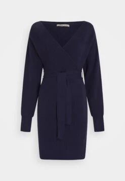 Anna Field Wrap V Ausschnitt Mini Strickkleid Mit Gürtel - Robe Fourreau - Dark Blue -Anna Field Soldes Boutique 1d7c577ba881440b83d34cee1185bf25