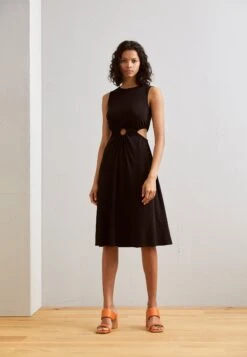 Anna Field Sleeveless Midi Dress - Robe De Jour - Black