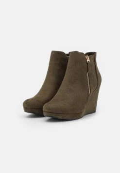 Bottines À Plateau - Khaki -Anna Field Soldes Boutique 27f3ff99d2fb4babbdf96ca6e72200cd
