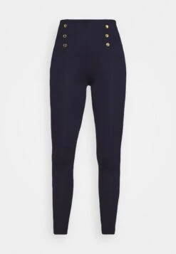 Anna Field Punto Leggings With Button Detail - Legging - Dark Blue -Anna Field Soldes Boutique 46a980d243e44bd0bc0b317bca04d1ba