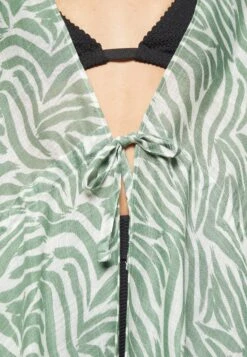 Anna Field Printed Short Kimono / 606 - Khaki_003 - Off-White - Accessoire De Plage - Khaki/Off-White -Anna Field Soldes Boutique 56783fe6be5a49b6bbf0e4d7a0a94450