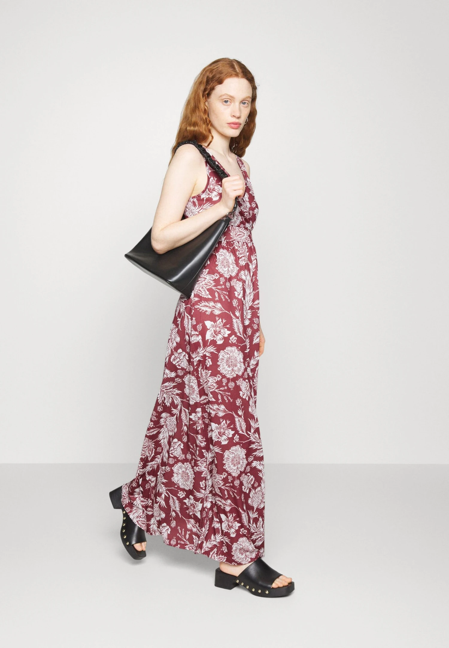 Anna Field Robe Longue - Bordeaux/Multi Coloured 6 Anna Field Robe Longue - Bordeaux/Multi Coloured – Image 6