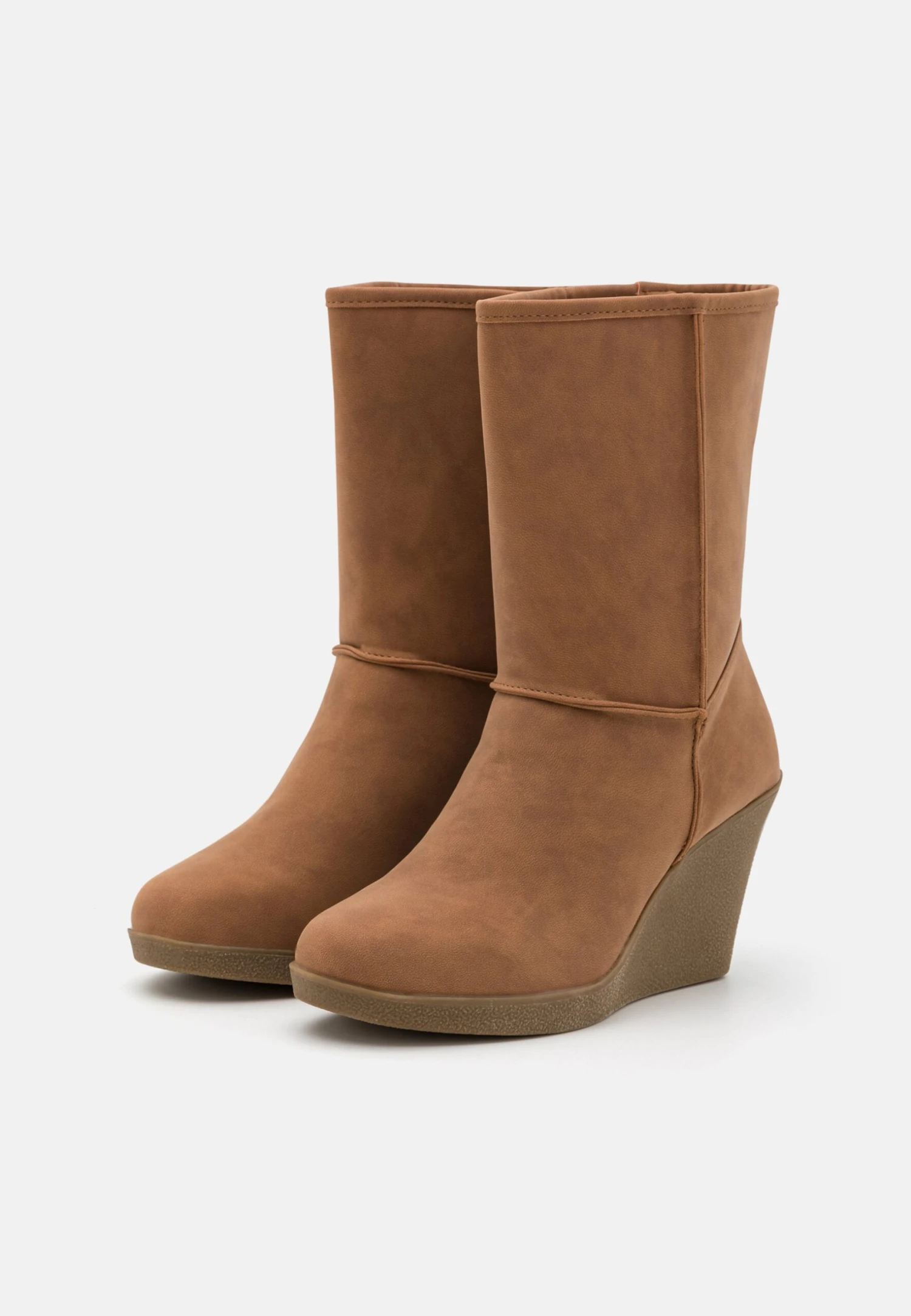 Anna Field Winter Boot - Bottines Compensées - Cognac 3 Anna Field Winter Boot - Bottines Compensées - Cognac – Image 3