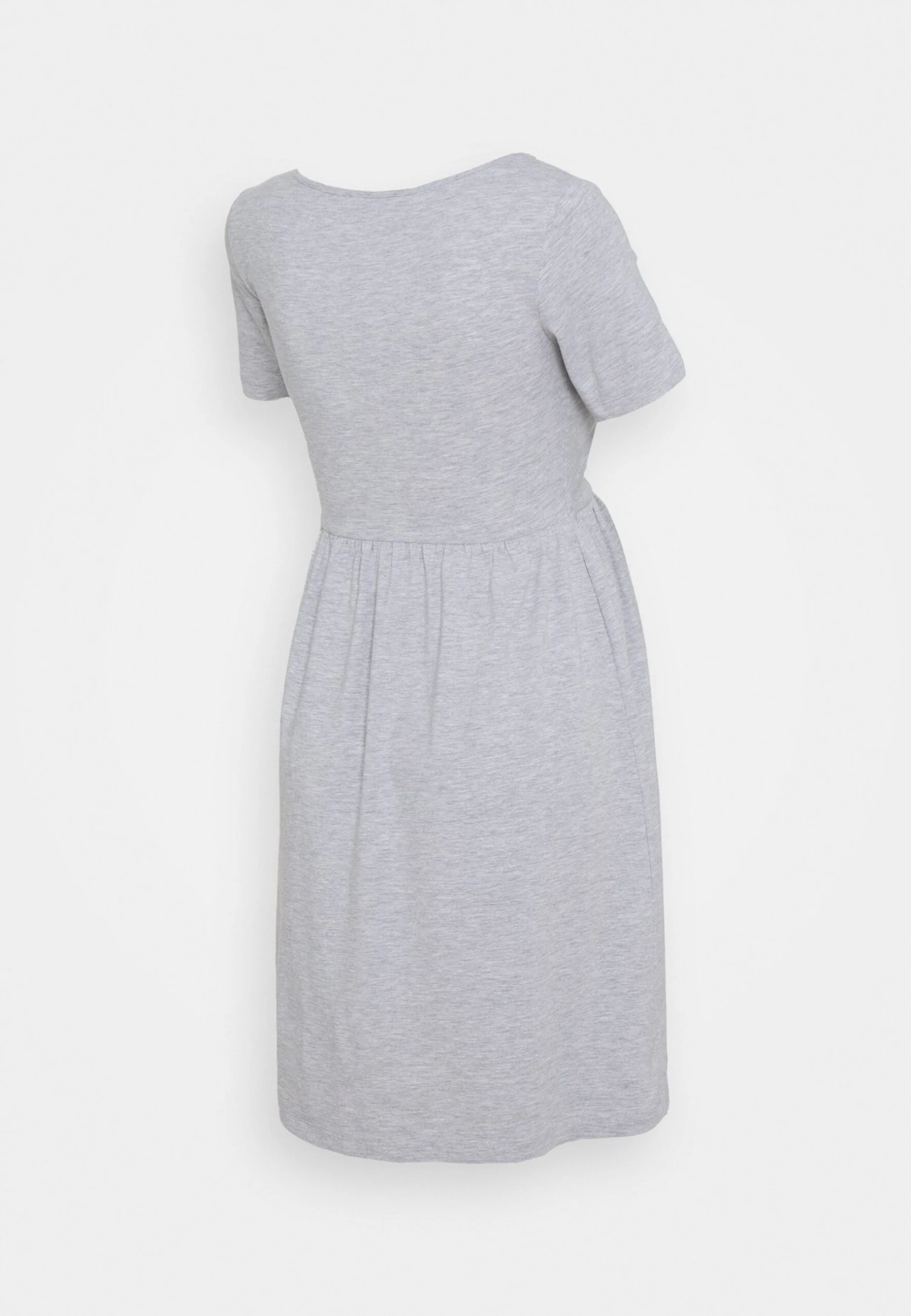 Nursing - Robe En Jersey - Light Grey 2 Nursing - Robe En Jersey - Light Grey – Image 2