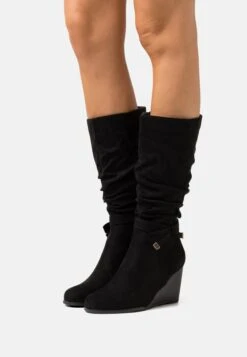 Anna Field Bottes Compensées - Black