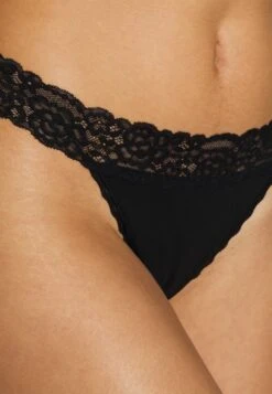 Anna Field 3Pp Margaret Cotton & Lace Thong - String - Black 9 Anna Field 3Pp Margaret Cotton & Lace Thong - String - Black -Anna Field Soldes Boutique 74b425447f5741feb9c5473d46efd81f