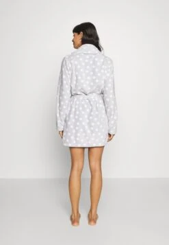 Anna Field Peignoir - Grey/White -Anna Field Soldes Boutique 764dfbf7542349c0b9e51e26122f76c9