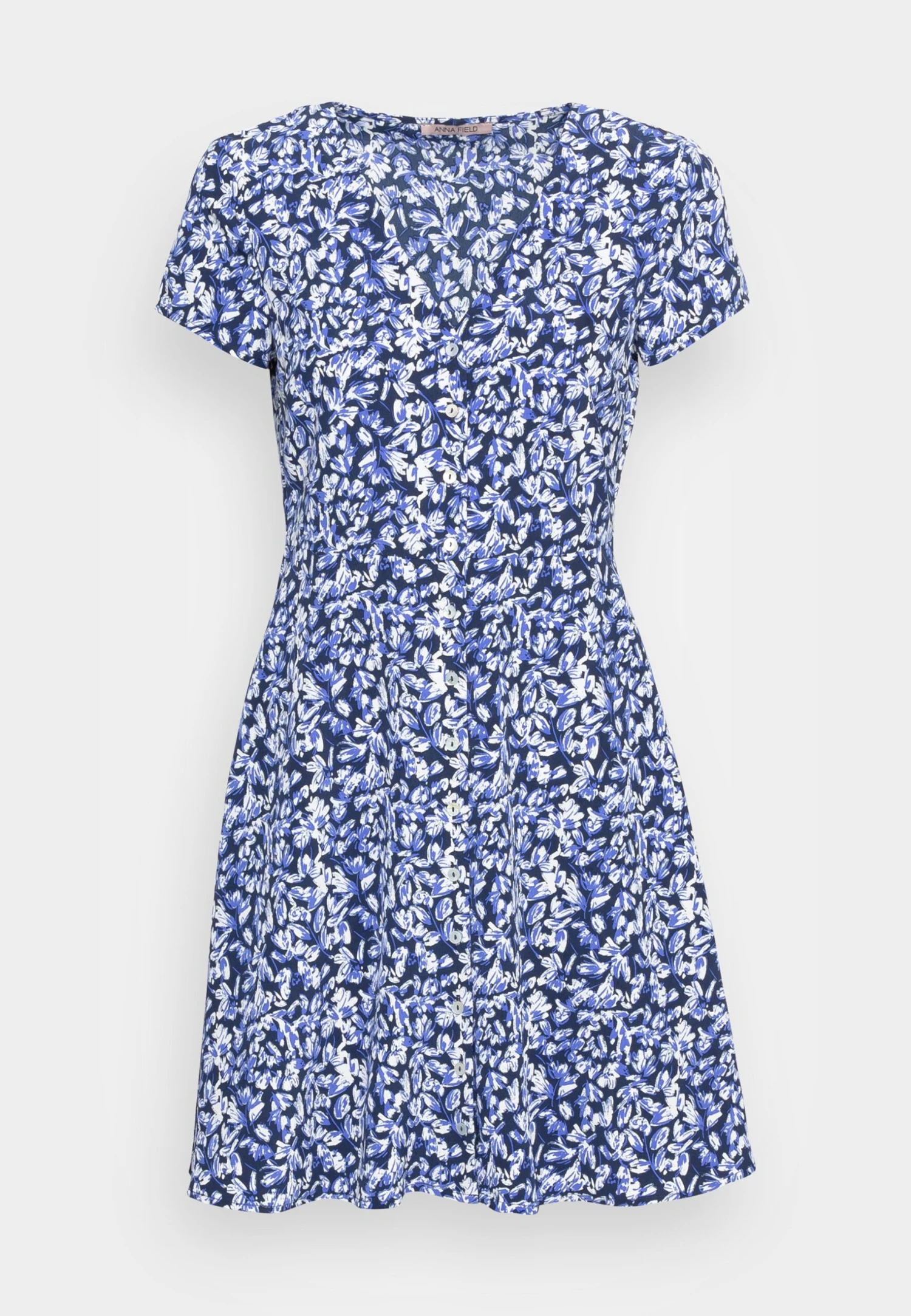 Anna Field Robe De Jour - Blue/White/Multi Coloured 4 Anna Field Robe De Jour - Blue/White/Multi Coloured – Image 4