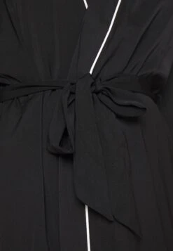 Anna Field Amanda Satin Dressing Gown - Peignoir - Black -Anna Field Soldes Boutique 76ccbeb28855490c87e470ed3917648a