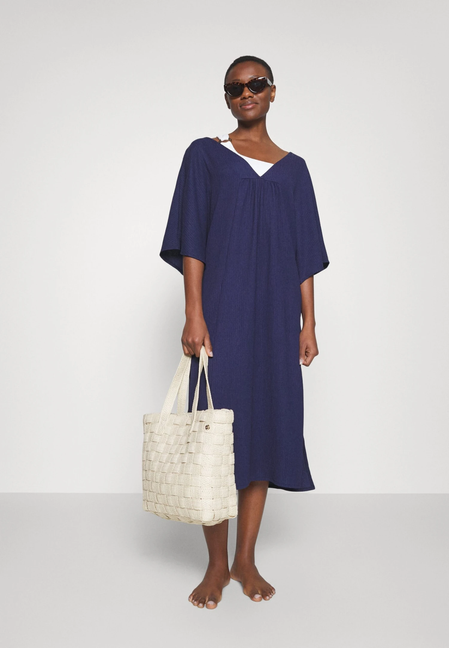 Anna Field V Front Beach Dress - Robe Longue - Blue 2 Anna Field V Front Beach Dress - Robe Longue - Blue – Image 2
