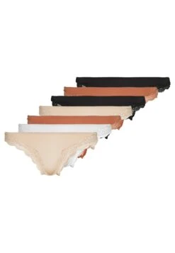 Anna Field Samira 7Pp Thong Lace Micro - String - Black/White/Tan