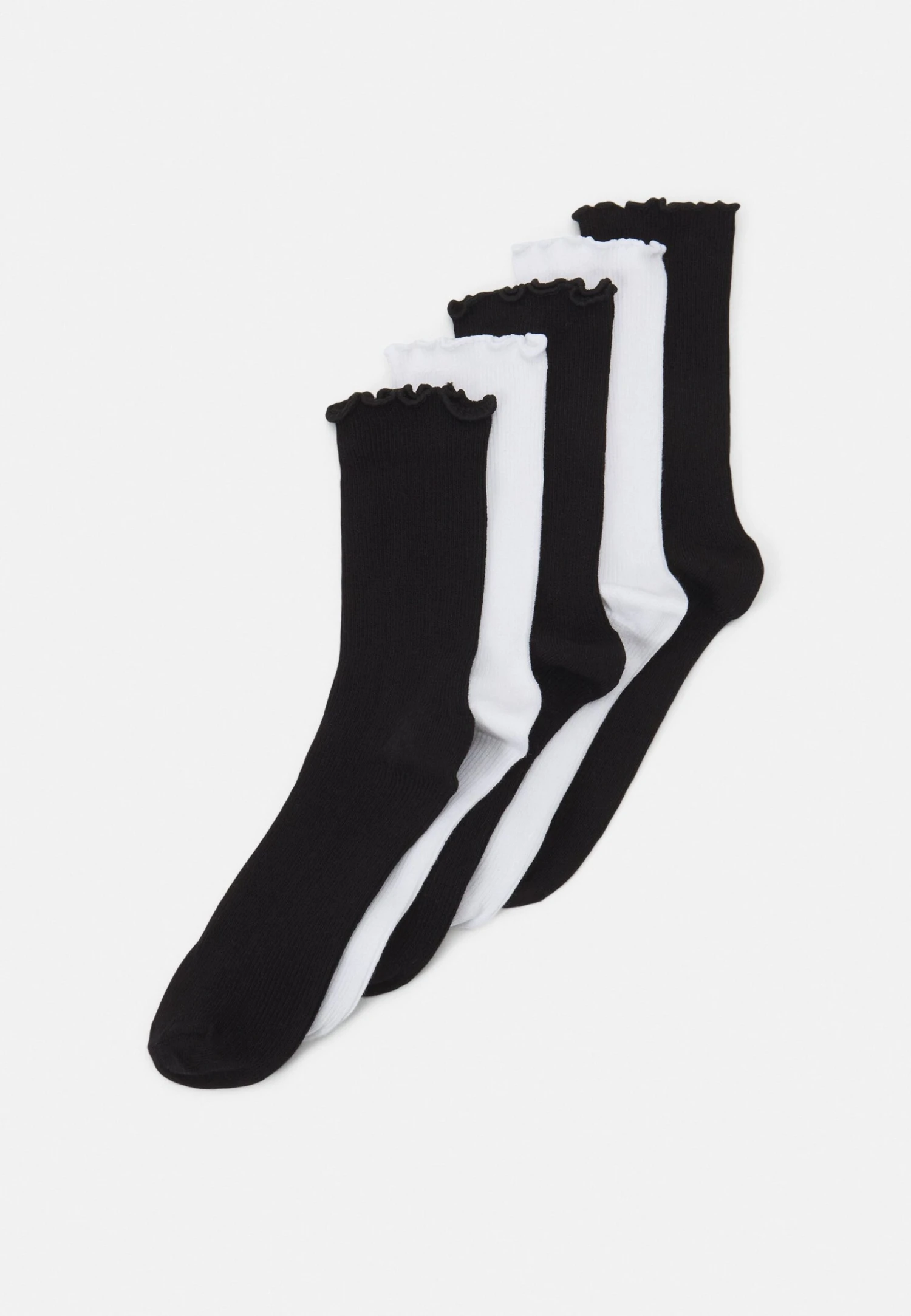Anna Field 5 Pack - Chaussettes - Black/White 1 Anna Field 5 Pack - Chaussettes - Black/White