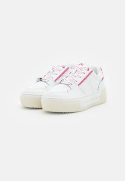 Anna Field Leather - Baskets Basses - White/Pink -Anna Field Soldes Boutique 8a3972e847e64a90b0e467c2c052fd5d