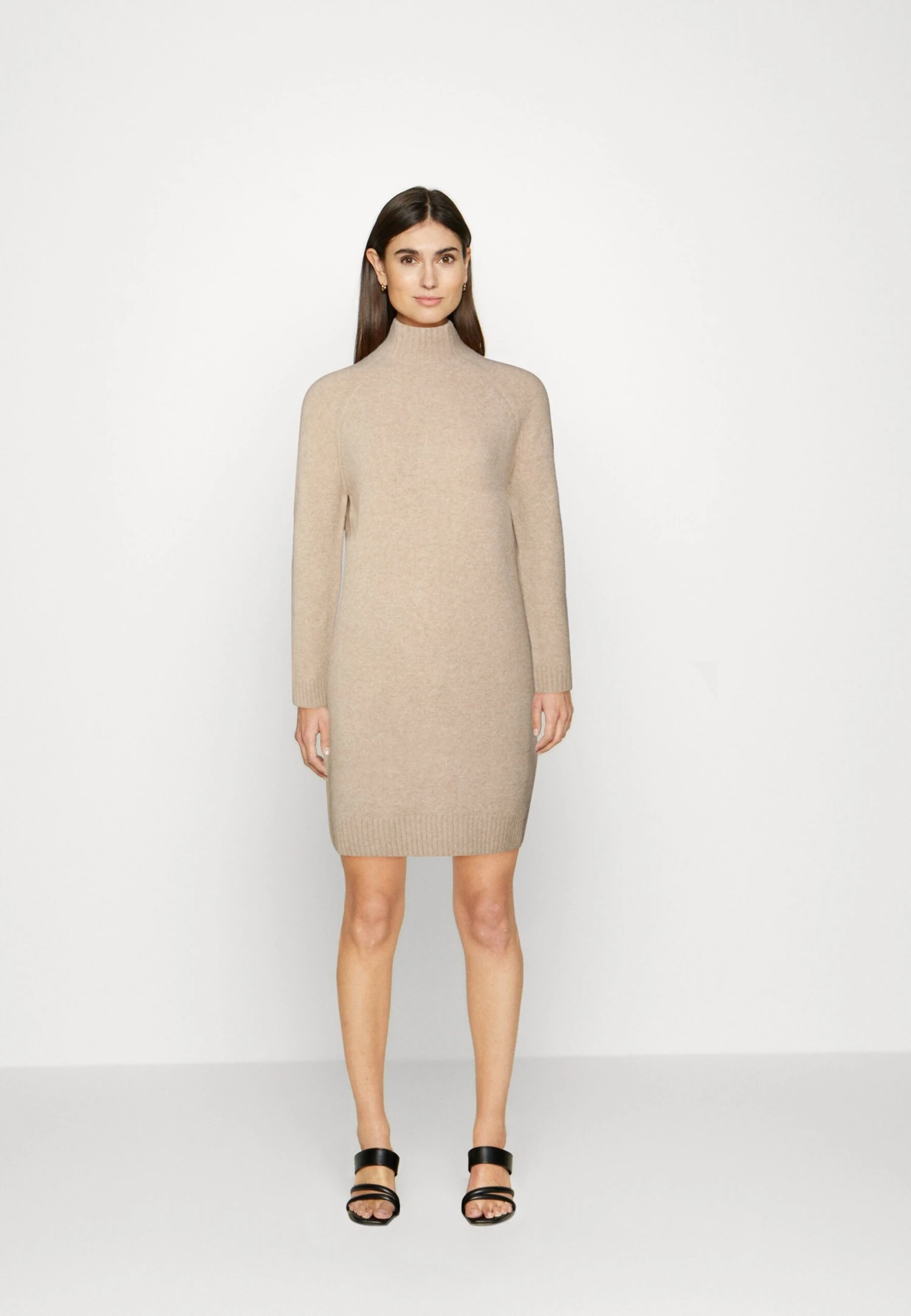 Anna Field Perkin Ausschnitt Mini Strickkleid - Robe Fourreau - Camel 1 Anna Field Perkin Ausschnitt Mini Strickkleid - Robe Fourreau - Camel