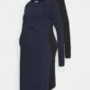2 Pack Nursing Dress - Robe En Jersey - Dark Blue/Black