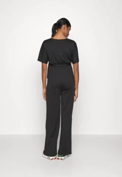Short Sleeve Wrap Jumpsuit - Combinaison - Black -Anna Field Soldes Boutique 916c9e2f7b054f20aa7ff4ca0c540e4f