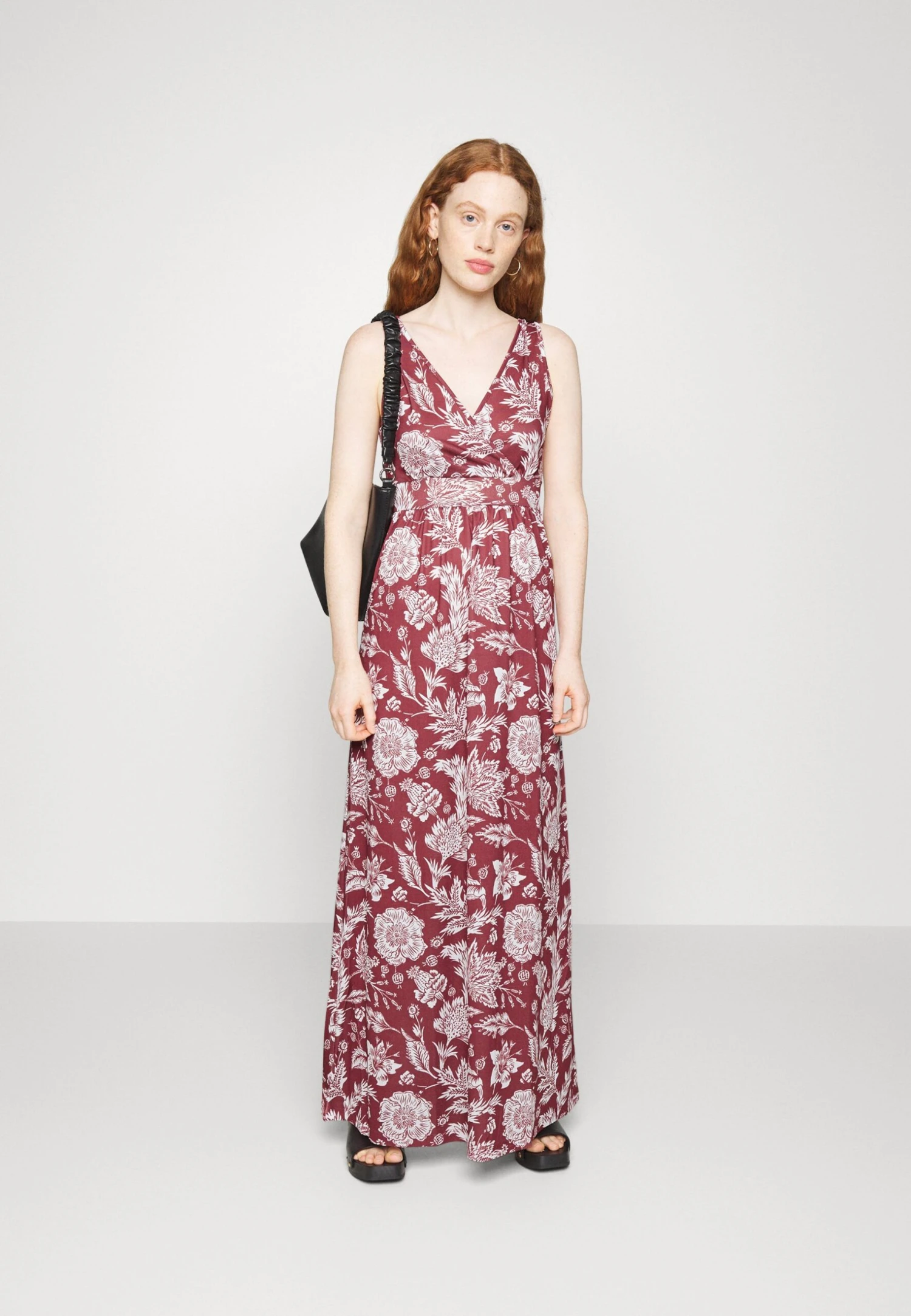 Anna Field Robe Longue - Bordeaux/Multi Coloured 2 Anna Field Robe Longue - Bordeaux/Multi Coloured – Image 2