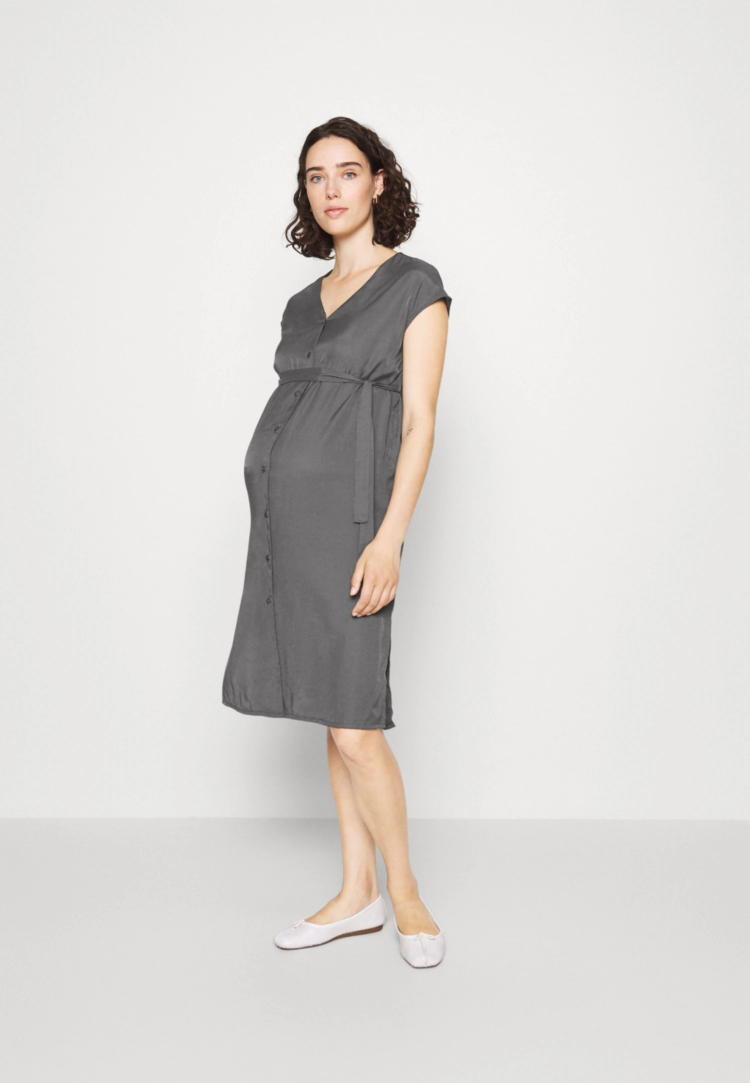 Mama Blouse Dress - Robe De Jour - Khaki 1 Mama Blouse Dress - Robe De Jour - Khaki