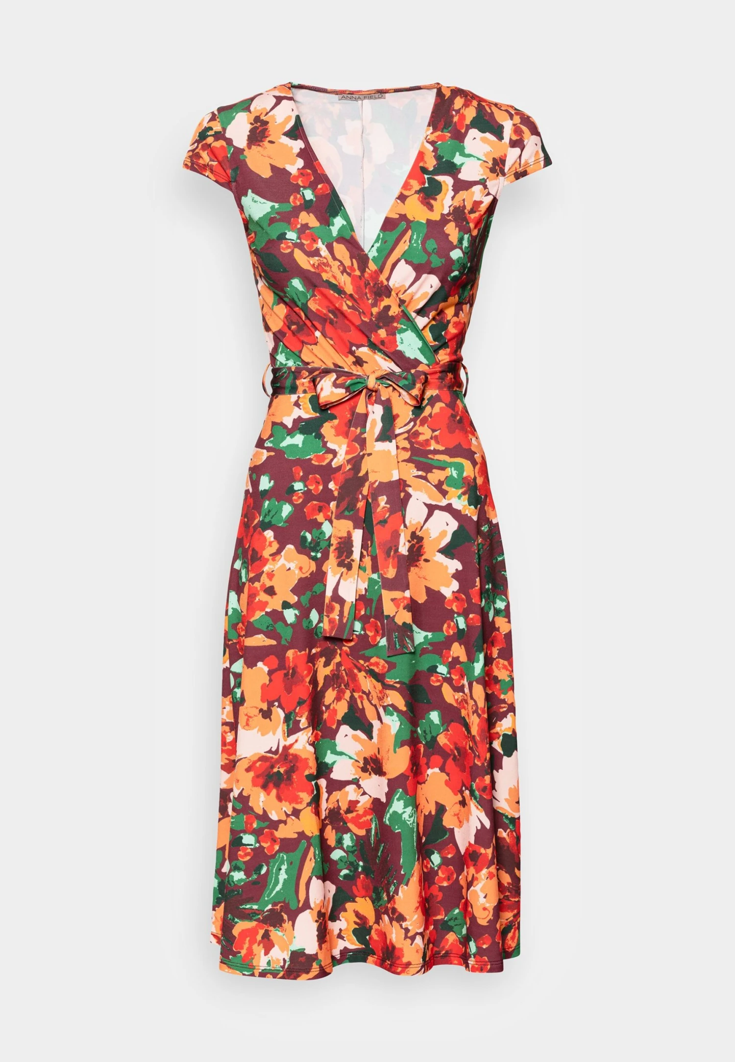 Anna Field Robe En Jersey - Multi Coloured/Orange 4 Anna Field Robe En Jersey - Multi Coloured/Orange – Image 4