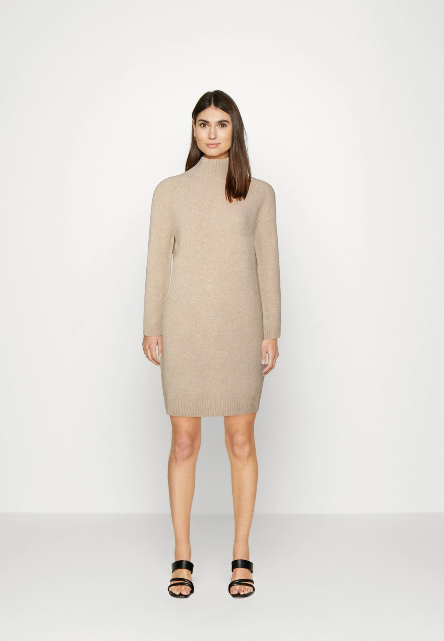 Anna Field Perkin Ausschnitt Mini Strickkleid - Robe Fourreau - Camel 2 Anna Field Perkin Ausschnitt Mini Strickkleid - Robe Fourreau - Camel – Image 2