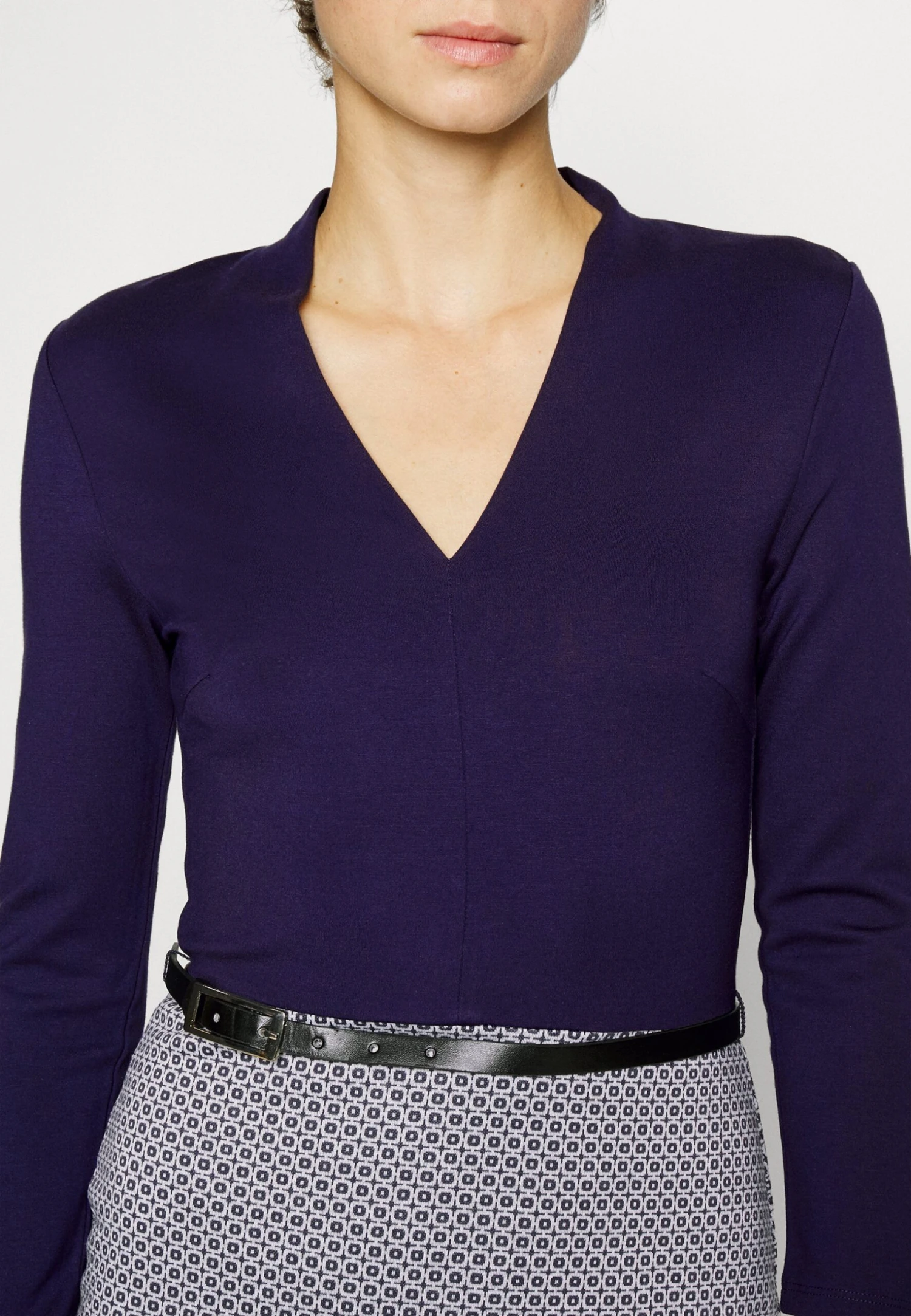 Anna Field Robe Fourreau - Dark Blue/White 5 Anna Field Robe Fourreau - Dark Blue/White – Image 5