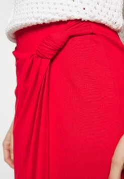 Anna Field Front Knot Midi Skirt - Jupe Crayon - Red -Anna Field Soldes Boutique b73d1918d9ff4cc08cc37ab855963e70