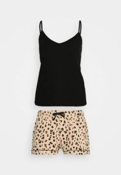 Anna Field Leopard Cami Set - Pyjama - Black/Sand -Anna Field Soldes Boutique be531f3ad30242baa362840eb8e61941