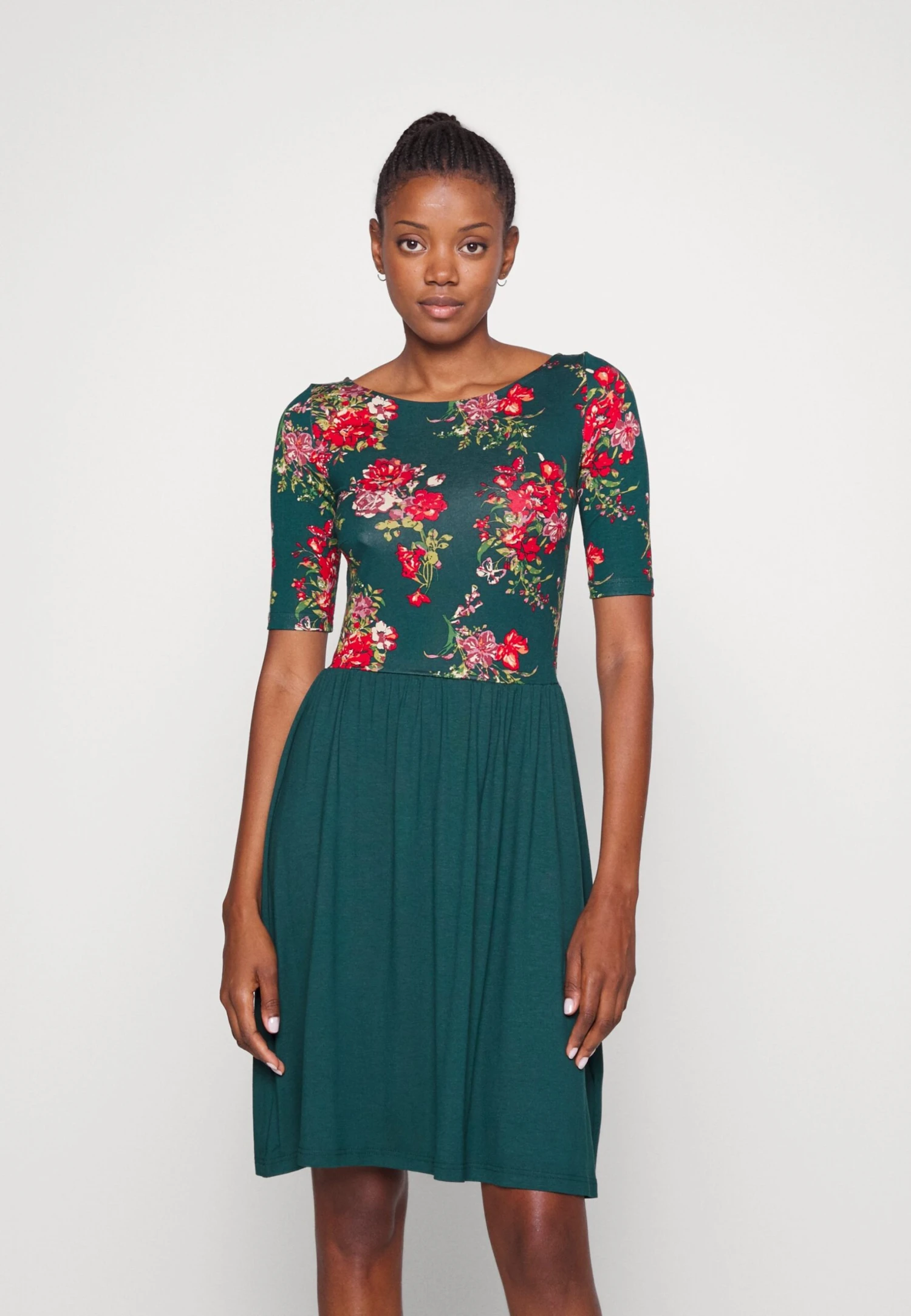 Anna Field Robe En Jersey - Multi-Coloured/Green 1 Anna Field Robe En Jersey - Multi-Coloured/Green