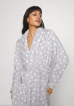 Anna Field Peignoir - Grey/White -Anna Field Soldes Boutique c5725abc2d2e43b5ad64de8b26dd812d
