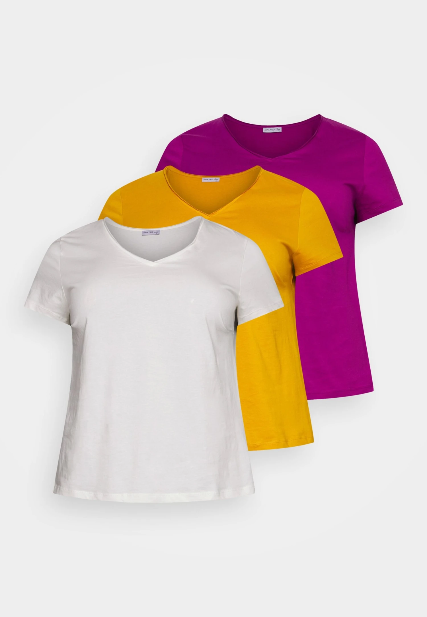 3 Pack - T-Shirt Basique - White/Dark Yellow/Purple 6 3 Pack - T-Shirt Basique - White/Dark Yellow/Purple – Image 6