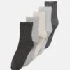 Anna Field 5 Pack - Chaussettes - Black/Grey