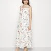 Woven Mama Maxi Dress Nursing Function - Robe Longue - White/Red