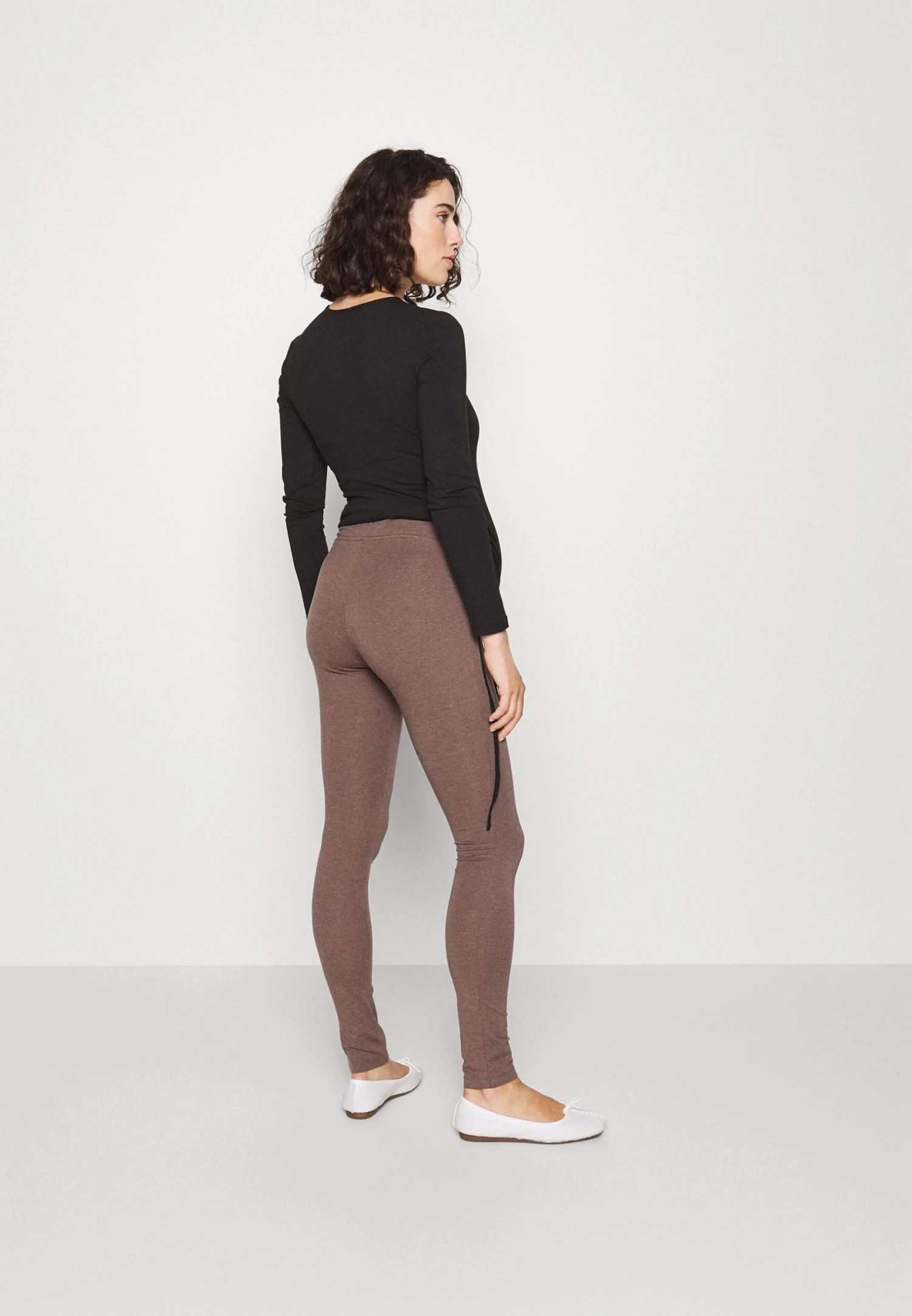Leggings Maternity - Legging - Black - Mottled Dark Brown 3 Leggings Maternity - Legging - Black - Mottled Dark Brown – Image 3