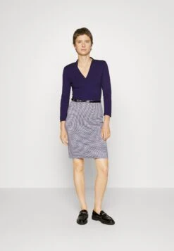 Anna Field Soldes Boutique 14 Anna Field Robe Fourreau - Dark Blue/White