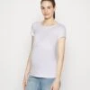 2 Pack - T-Shirt Basique - Pink - 402_White - 001_White - 001
