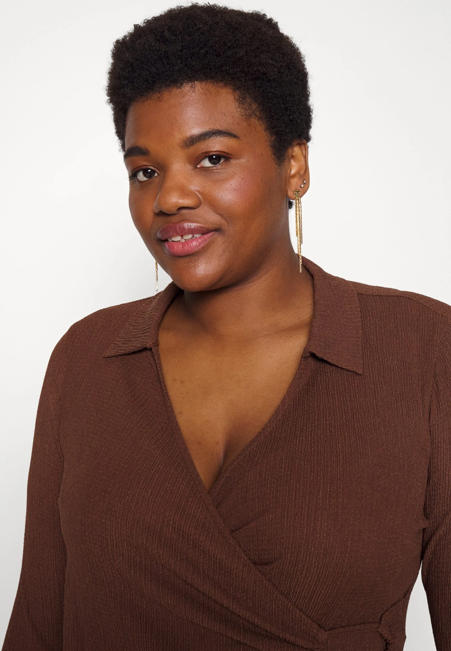 Robe En Jersey - Dark Brown 4 Robe En Jersey - Dark Brown – Image 4