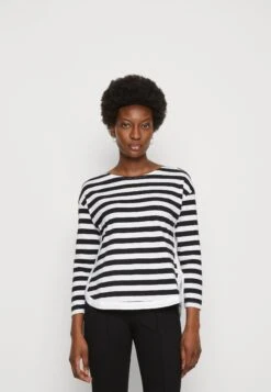 Anna Field T-Shirt À Manches Longues - White/Black