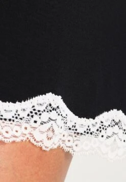 Anna Field Heidi Long Sleeves Viscose Nightdress - Chemise De Nuit / Nuisette - Black -Anna Field Soldes Boutique f833b7133ba747e99510b29e29947484