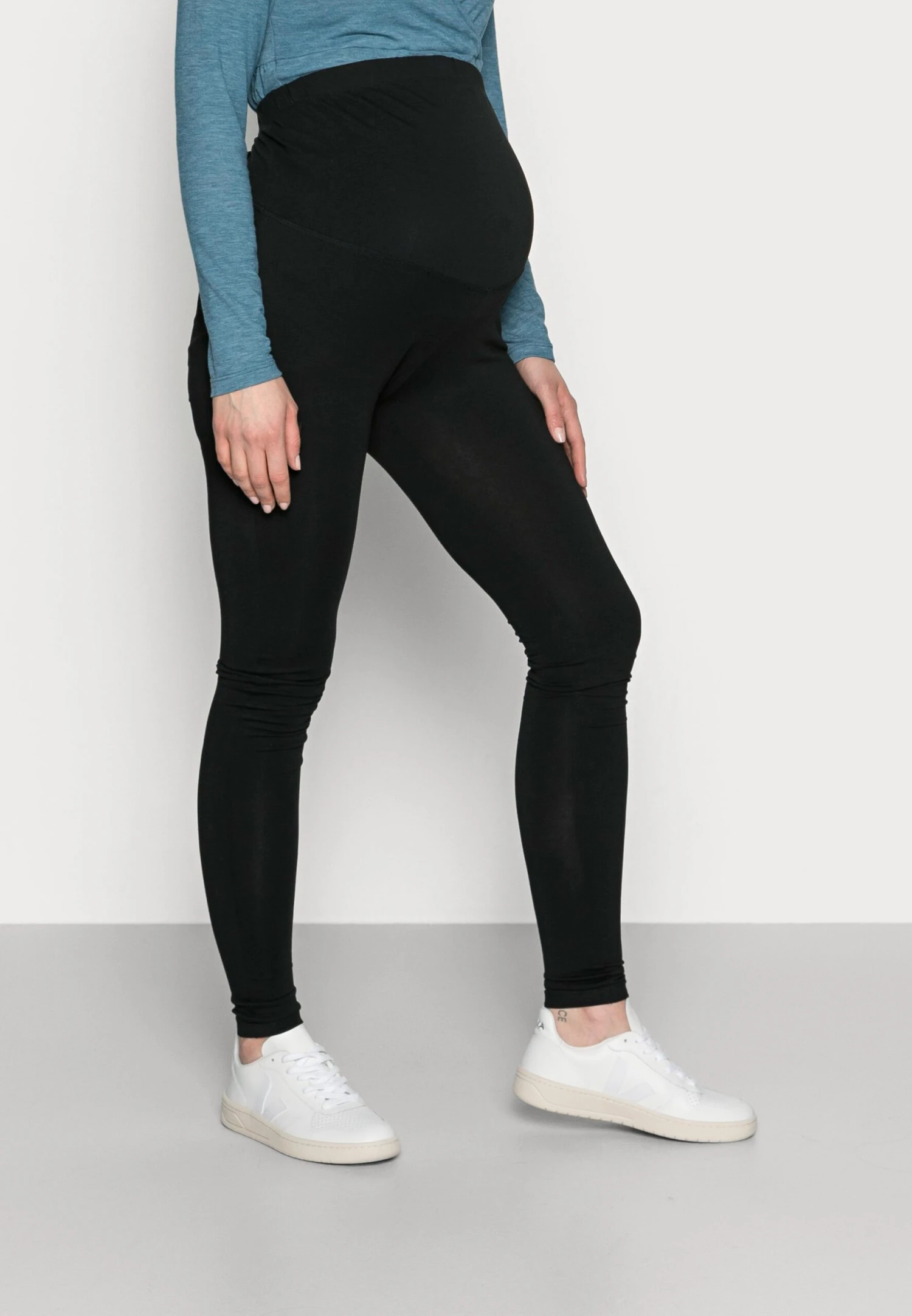 7/8 Length Maternity Leggings 2 Pack - Legging - Black 2 7/8 Length Maternity Leggings 2 Pack - Legging - Black – Image 2