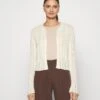Anna Field Pointelle Bolero - Gilet - Offwhite