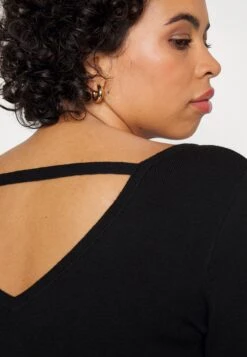 Offener Rücken Mini Strickkleid - Robe Fourreau - Black -Anna Field Soldes Boutique ff65eb4bbadf4602bc1dd60c7dff3a40